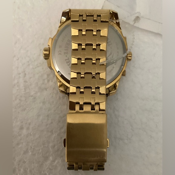 Diesel Men's Chronograph Uber Chief Gold-Tone Stainless Steel Bracelet Watch